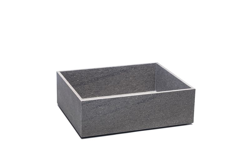 Yegam - Cassetta in finitura roccia GN 1/2 h 10 cm T-Collection