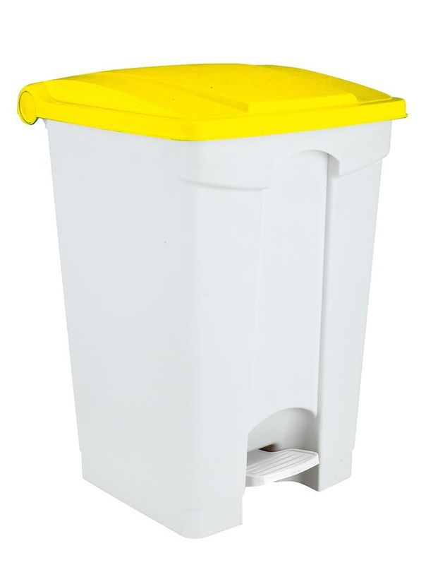 Pattumiera a Pedale Con Coperchio 45 lt Giallo Contitop - Medial