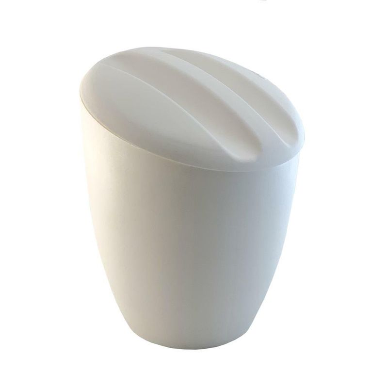 Porta Ghiaccio Tondo Con Coperchio 3,5 lt Bianco - Mc