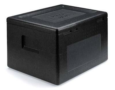 Contenitore Pizza Box 42 x 42 cm Nero - Polibox