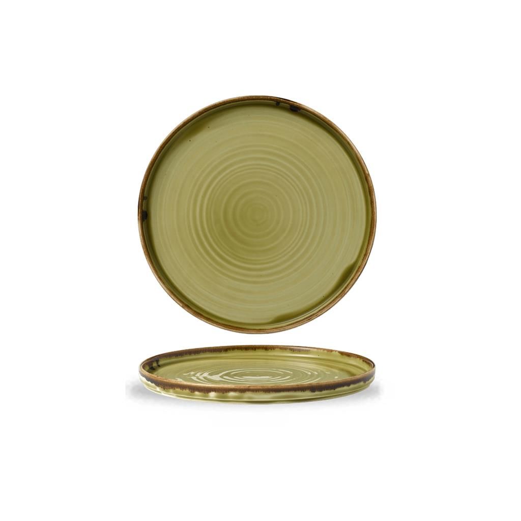 Dudson - Piatto con bordo verticale 21 cm Harvest Green