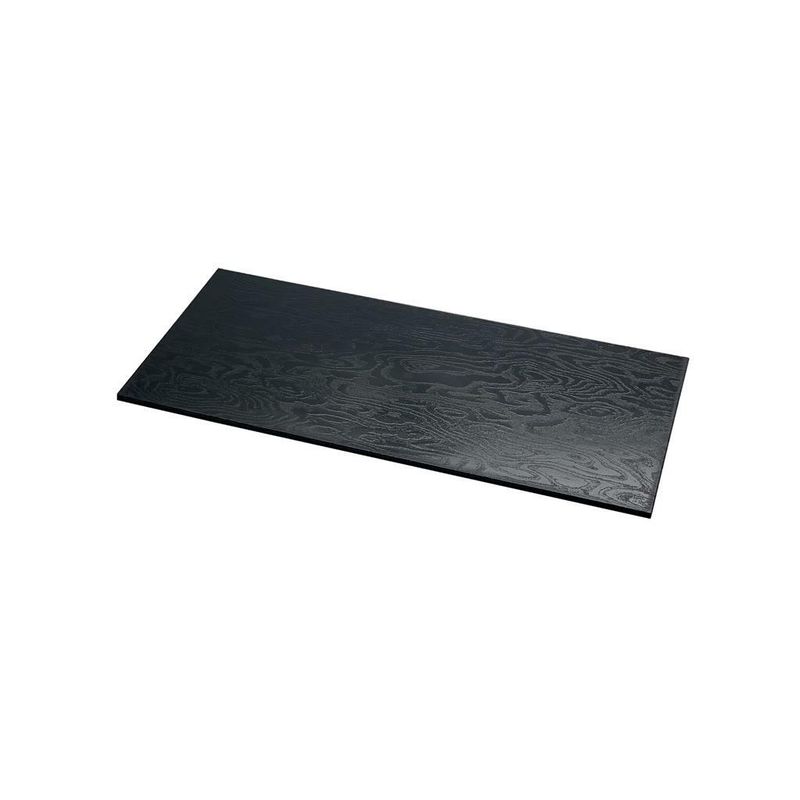 Mc - Tagliere Rettangolare Effetto Legno 50,5 x 22,5 cm Nero