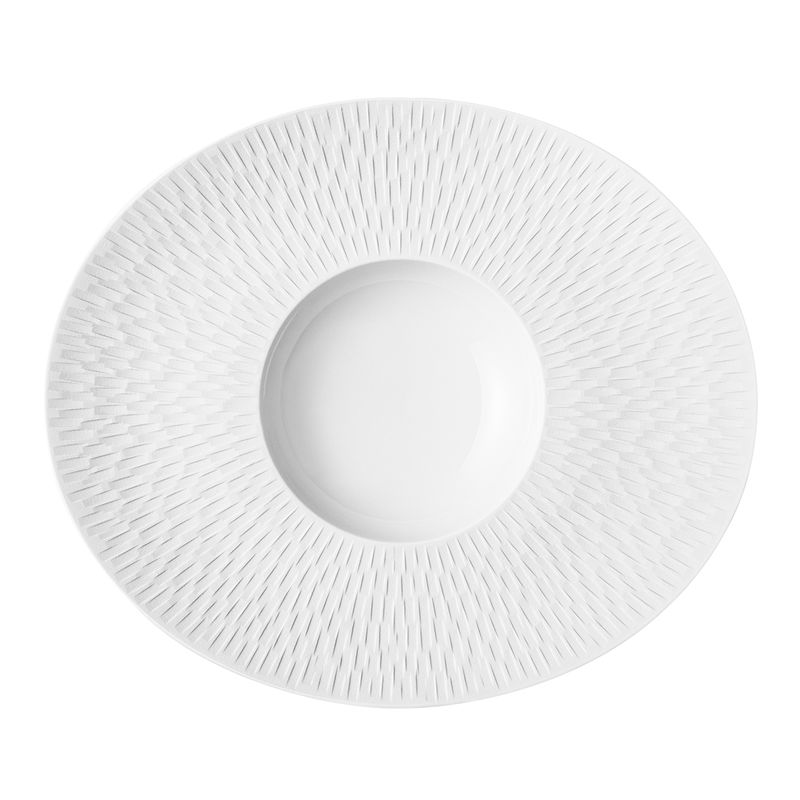 Degrenne - Piatto fondo ovale gourmet 32 x 27 cm Boréal Satin