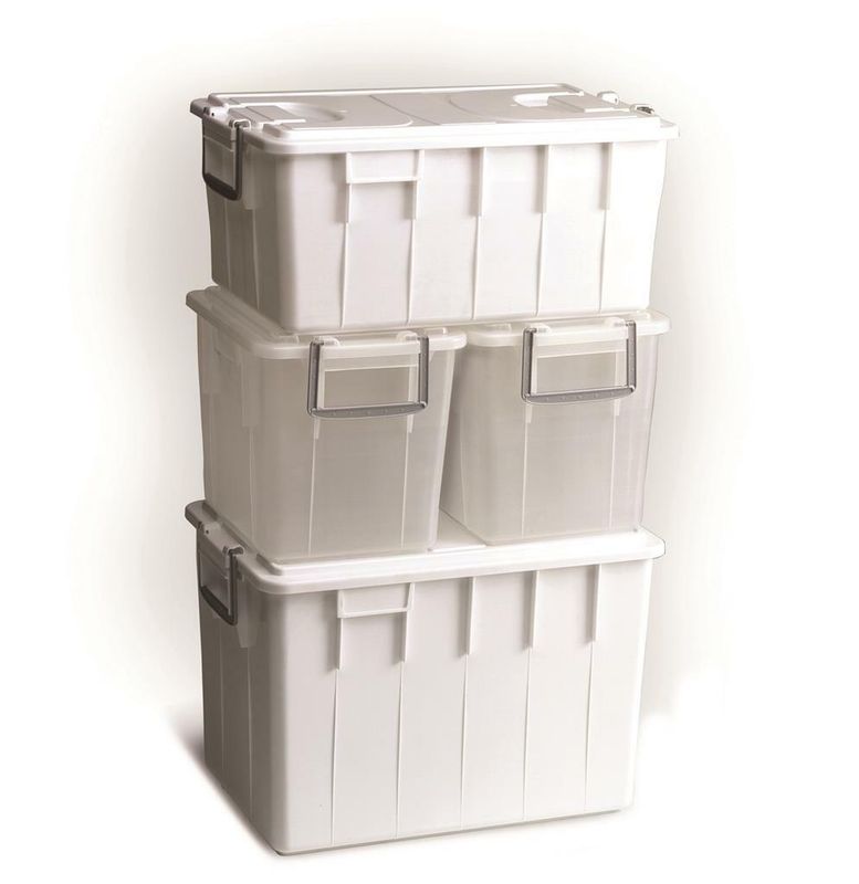 Contenitore Con Coperchio 40 lt Trasparente Box - Sss