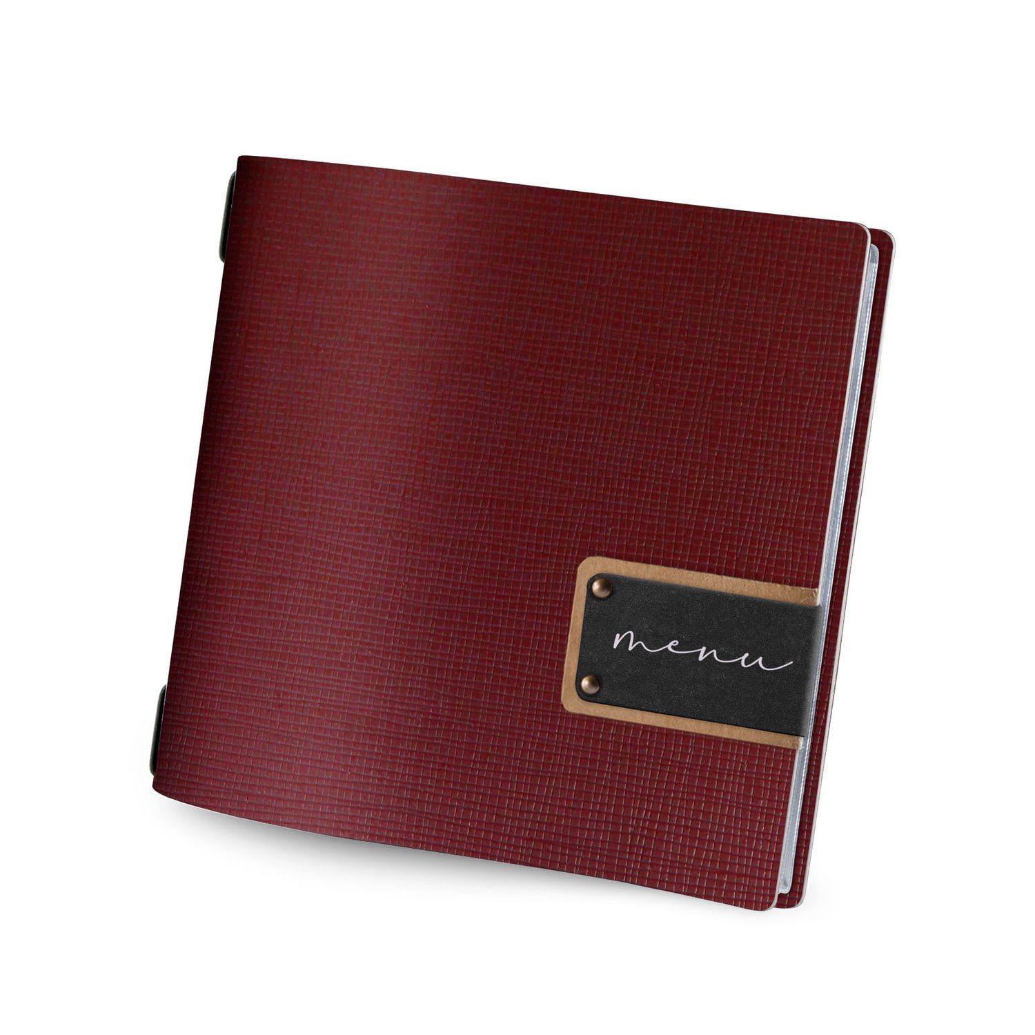 Dag Style - Menu Chef Quadrato 23 x 23 cm Bordeaux