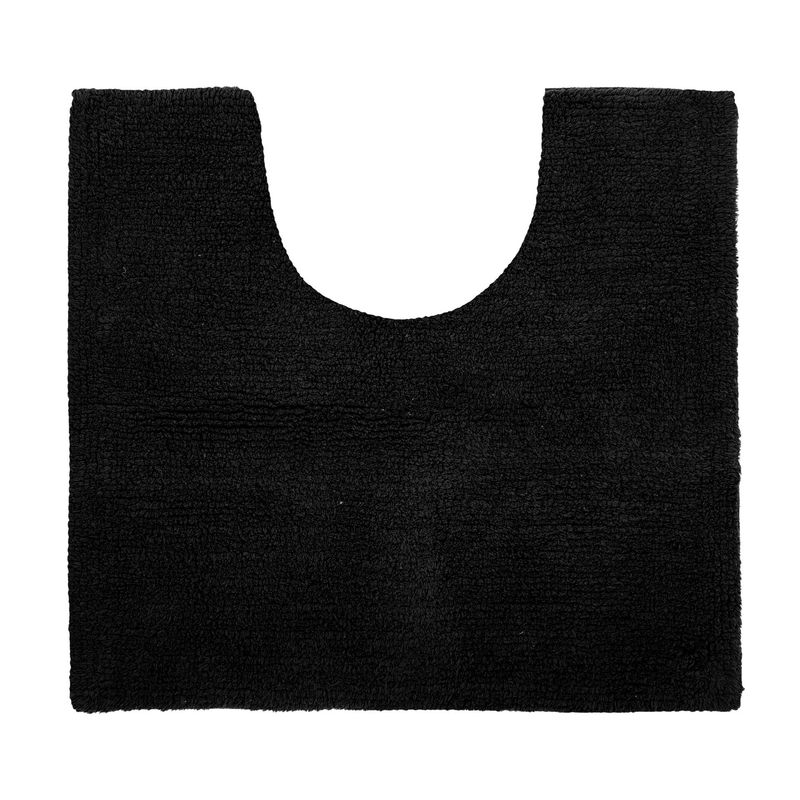 Tappeto da Bagno in Spugna 50 x 45 cm Nero - Tirolix