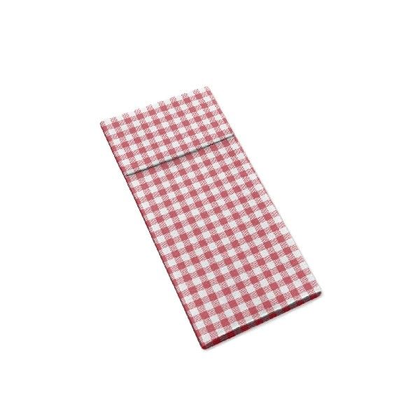 Tovagliolo Italo Bordeaux con tasca 40x32 cm - 1200 pezzi - Packservice