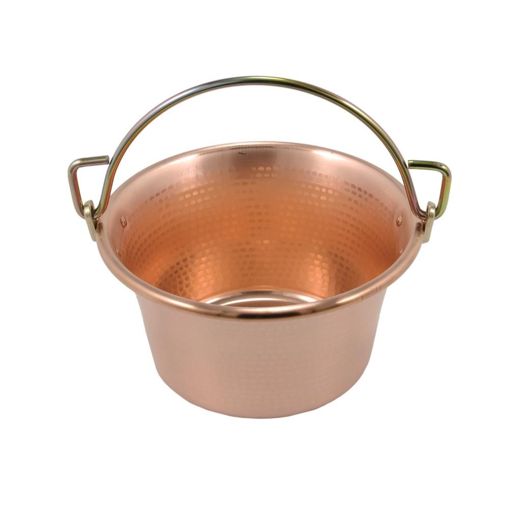 Paiolo Con Maniglia 32 cm Rame Stagnato - L.A.R.