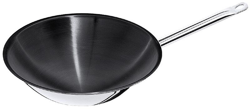 Wok antiaderente con base tonda 36 cm - Contacto