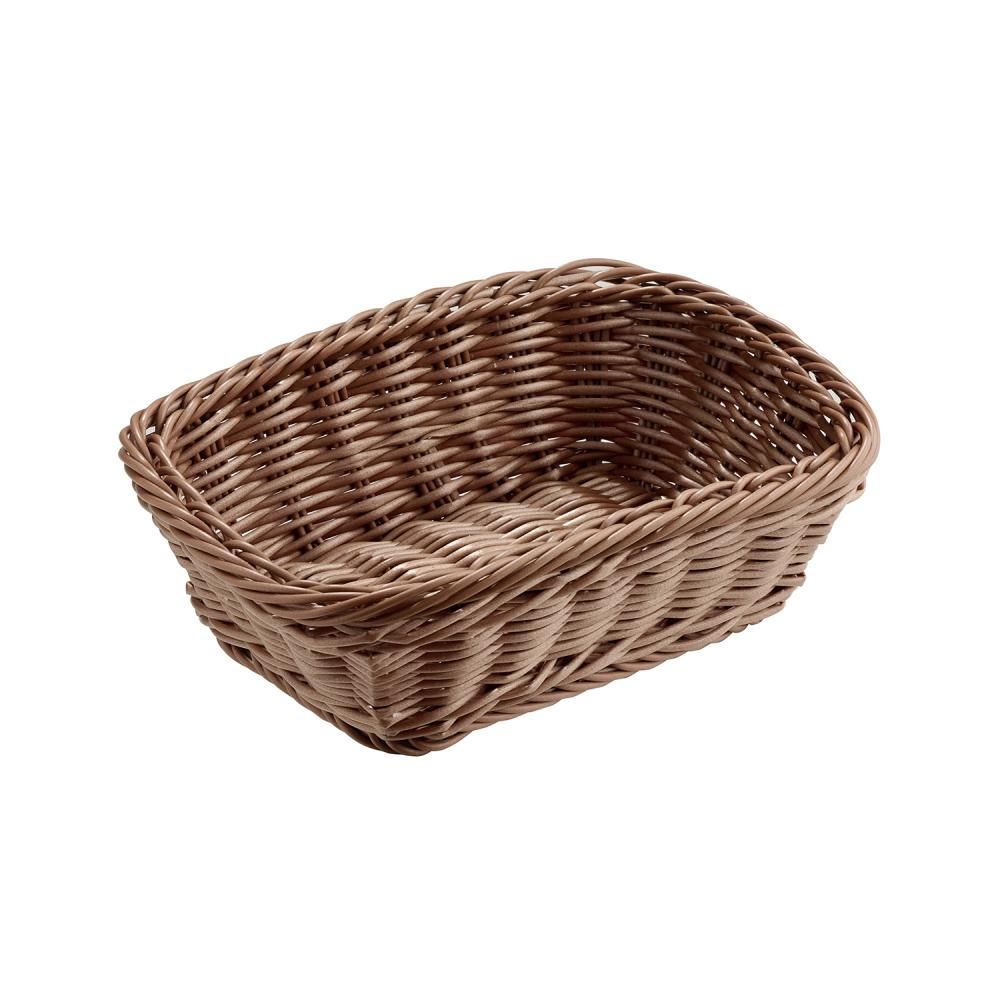 APS - Cesto buffet rettangolare "Economic" 18,5 x 24 cm Marrone