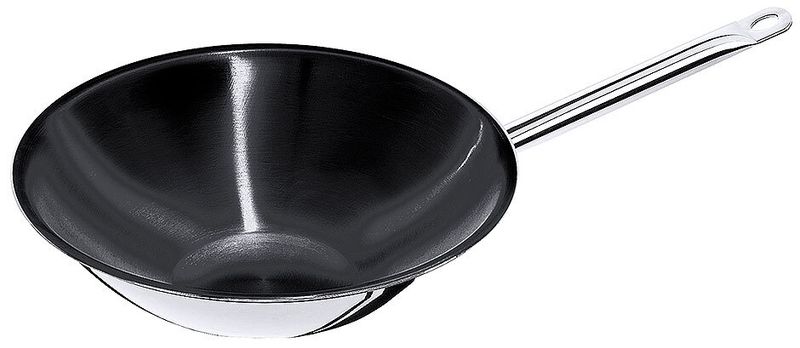 Wok antiaderente con base piatta 36 cm - Contacto