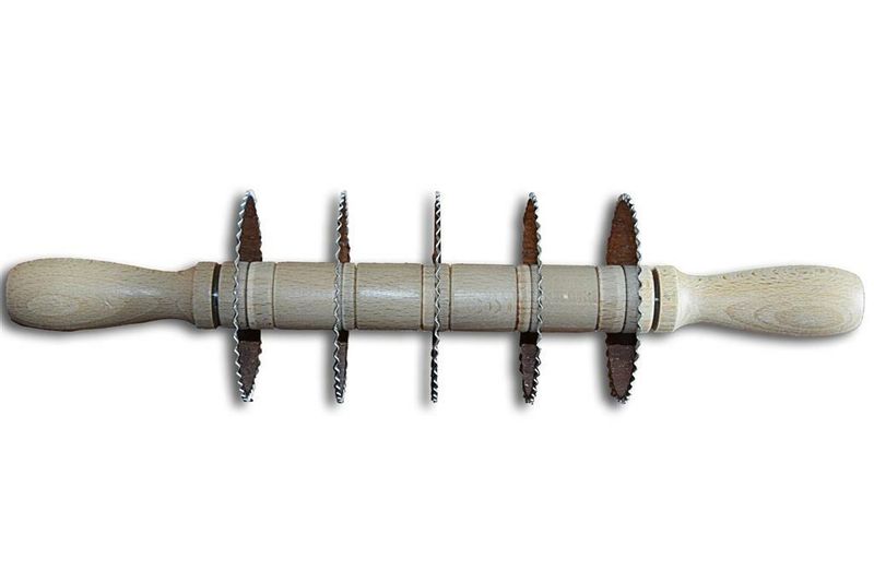 Mattarello Tagliapasta 5 Lame Dentate 8,8 cm - Elettro Center