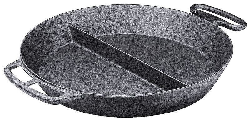 Padella gigante in ghisa con barra centrale 80 cm - Contacto