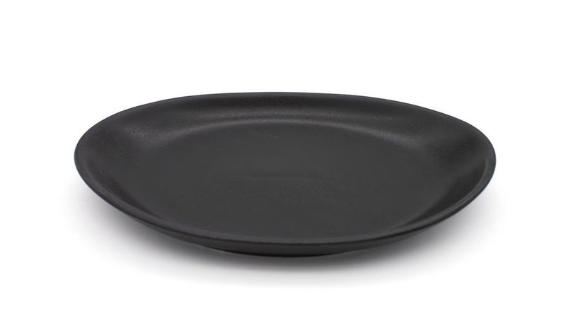 Piatto Ovale 30 x 20 cm Ghisa Antracite - Mps