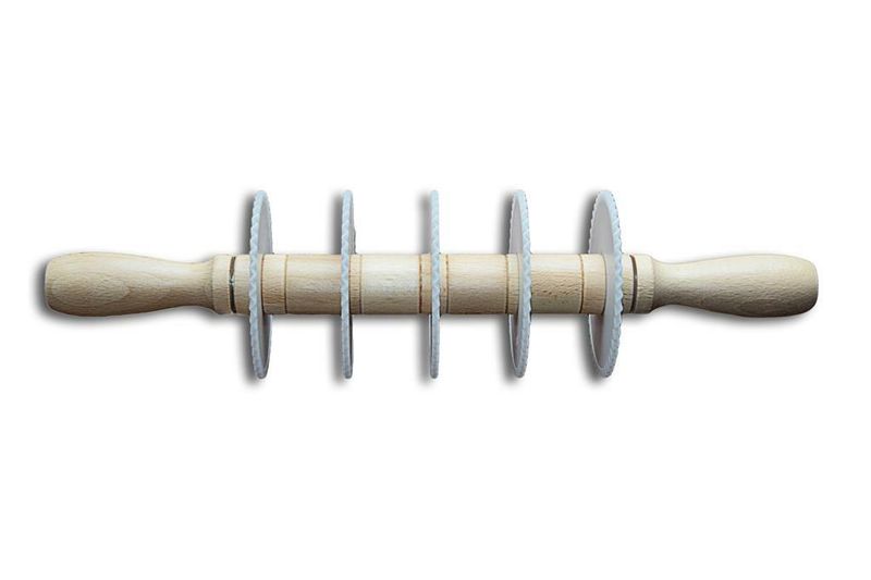 Mattarello Tagliapasta 5 Lame Dentate 8,8 cm - Elettro Center