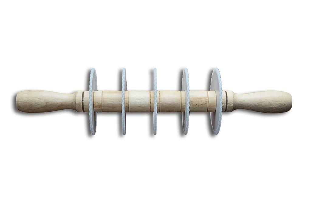 Mattarello Tagliapasta 5 Lame Dentate 8,8 cm - Elettro Center