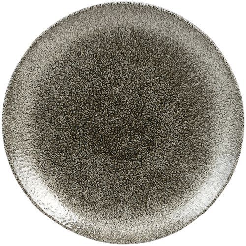 Churchill Piatto piano 16,5 cm Studio Prints Raku Quartz Black