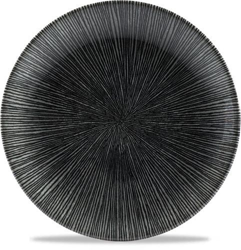Churchill Piatto piano 16,5 cm Agano Black Studio Prints