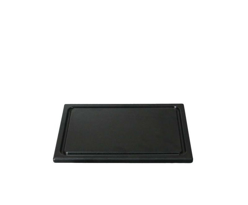 Tagliere Con Gola 25 x 15 cm Nero - Tirolix