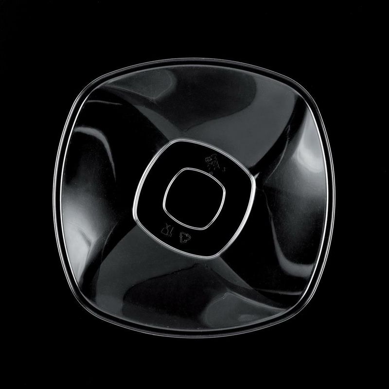 Insalatiera Quadrata 21 x 21 cm Trasparente - Gold Plast