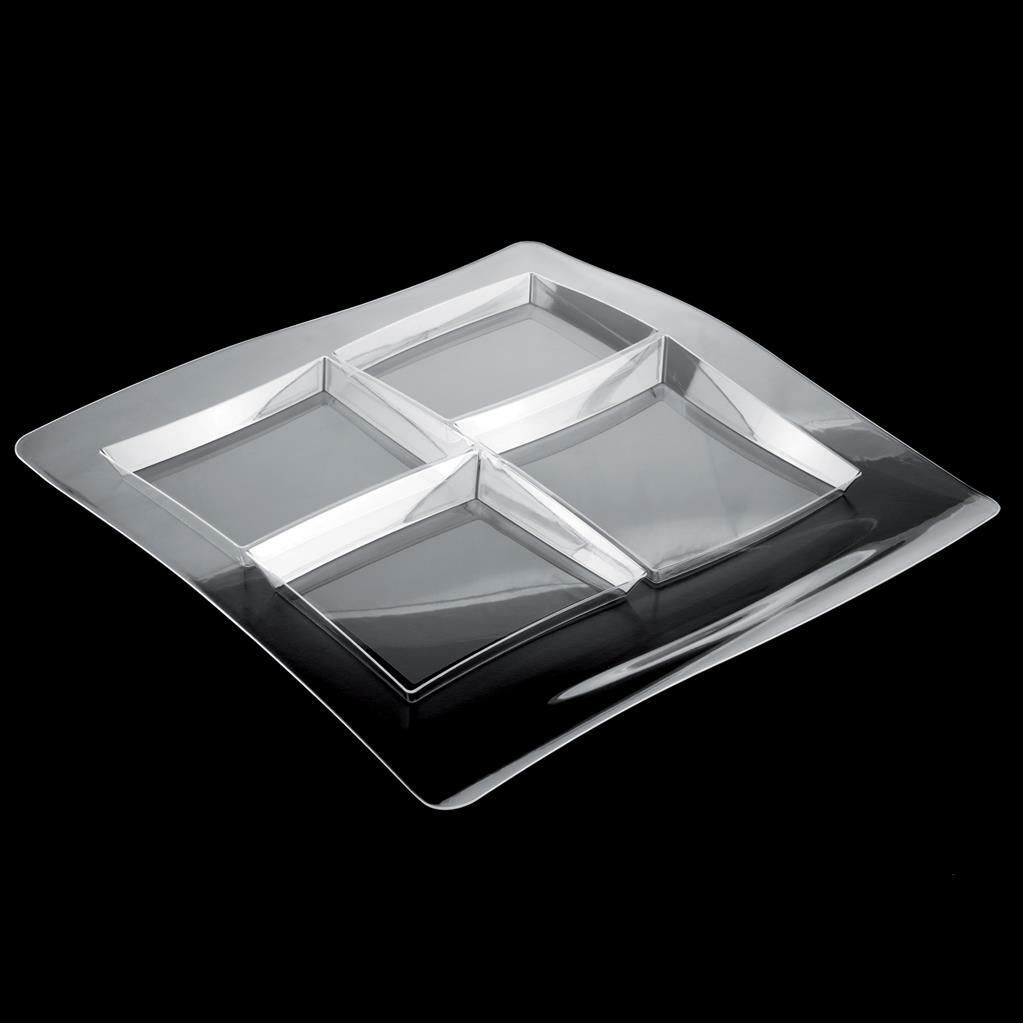 Antipastiera 36 x 35 cm Trasparente - Gold Plast