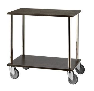 Abert - Carrello di servizio 80 x 50 cm Rovere Scuro
