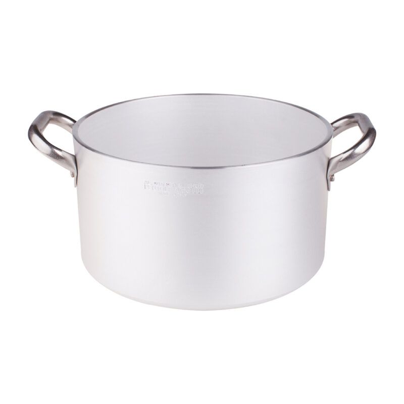 Agnelli - Casseruola Alta 2 Manici 50 cm Alluminio - 5 mm - Radiante