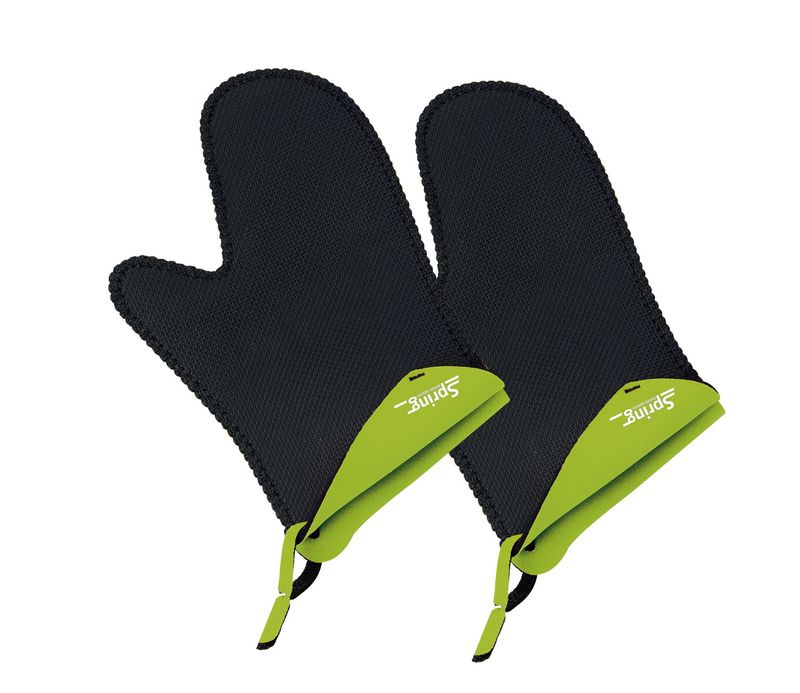 Spring - Guanto da cucina corto verde 23 x 15 cm Spring Grips