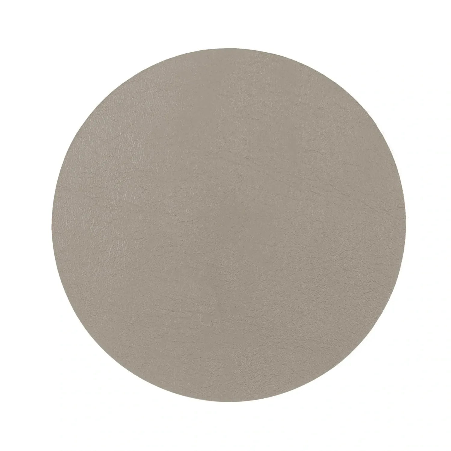 Sottobicchieri Pelle Riciclata 4 Pz. 10 cm Taupe - Tirolix