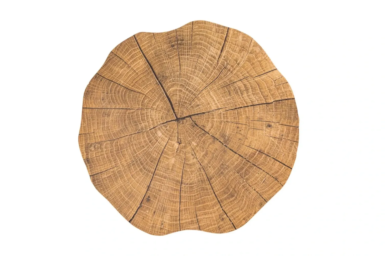 Tovaglietta Rotonda Legno 38 cm Marrone Chiaro - Tirolix