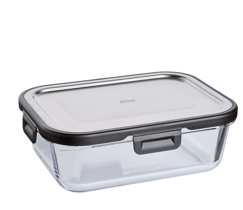 Spring - Contenitore di alimenti rettangolare 20,6 x 15,5 cm Fusion2+