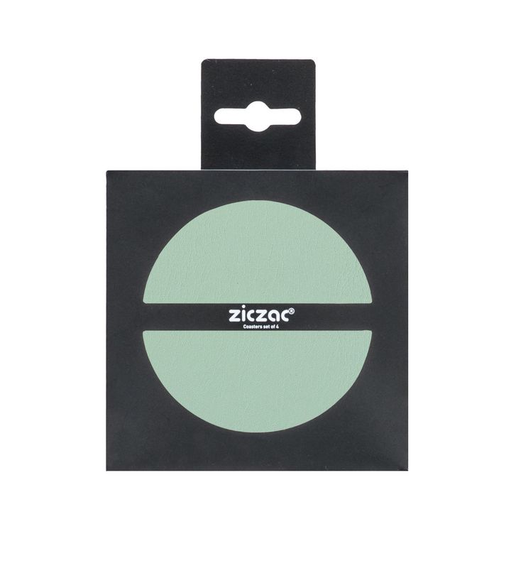 Sottobicchieri Ecopelle 4 Pz. 10 cm Verde - Tirolix