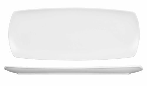 Churchill Piatto rettangolare 35,5 x 14,2 cm Menu Porcelain White
