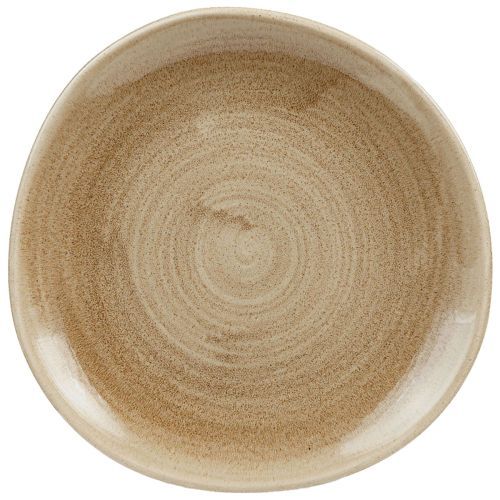 Churchill Piatto piano organico 21 cm Stonecast Patina Antique Taupe