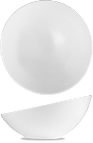 Churchill Ciotola inclinata 21,5 x 9,8 cm Menu Porcelain White