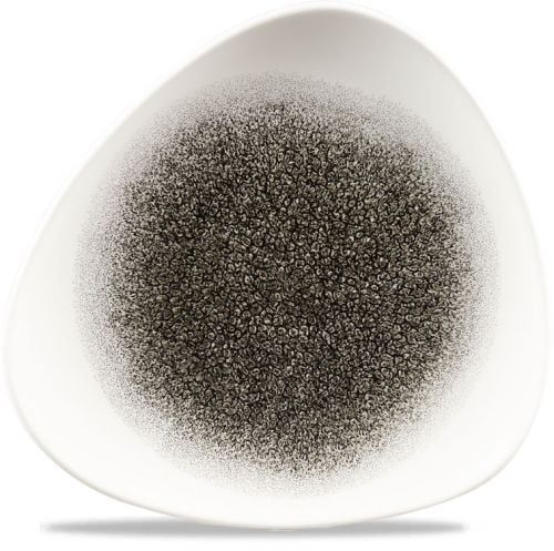 Churchill Piatto triangolare 20,3 cm Studio Prints Raku Quartz Black