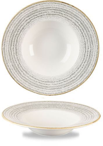 Churchill Piatto fondo con falda 28 cm Studio Prints Homespun Stone Grey