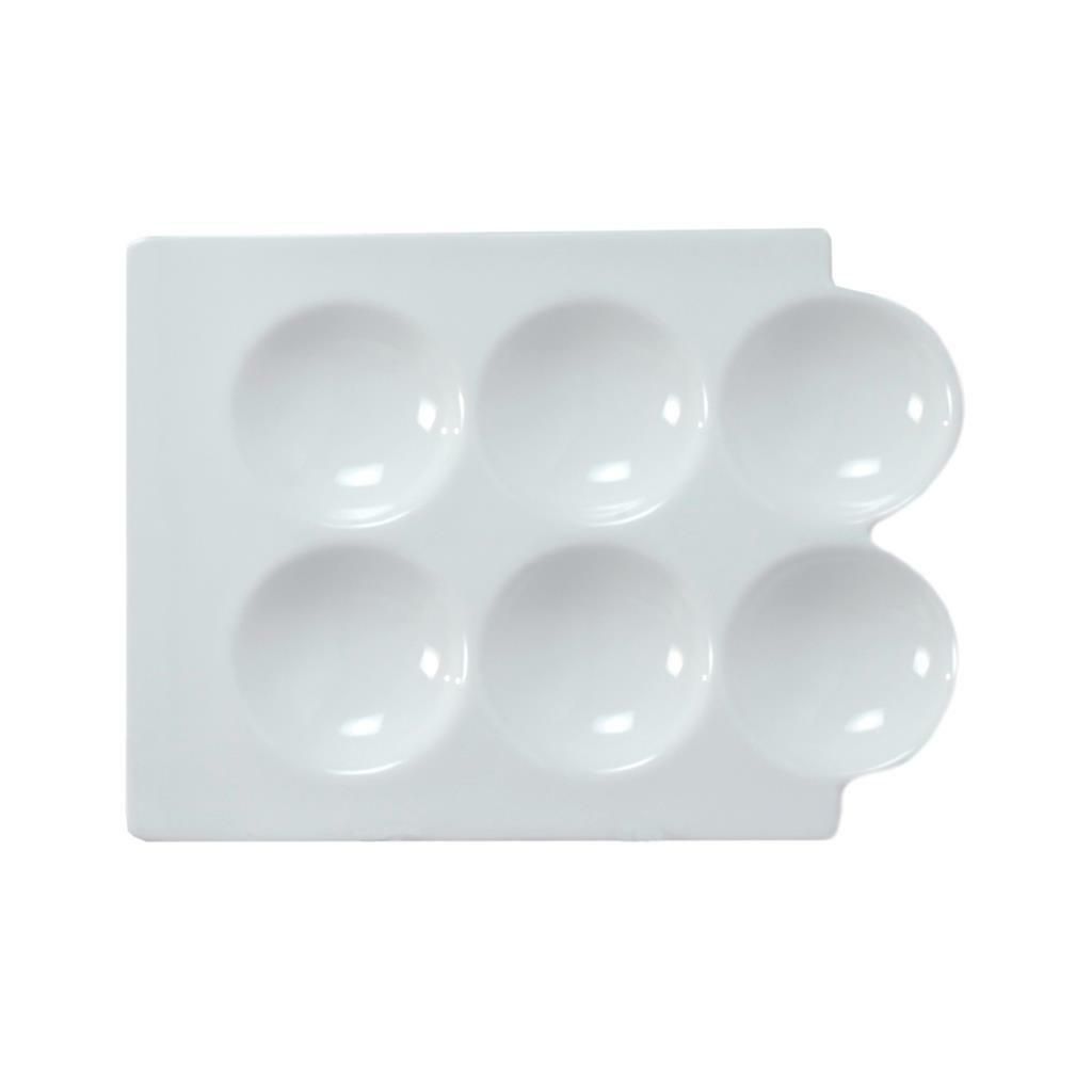 Tirolix - Vassoio Rettangolare 6 Scomparti 25 x 18 cm Antipastiere