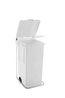 Bidone Con Coperchio 80 lt Bianco Max - Giganplast