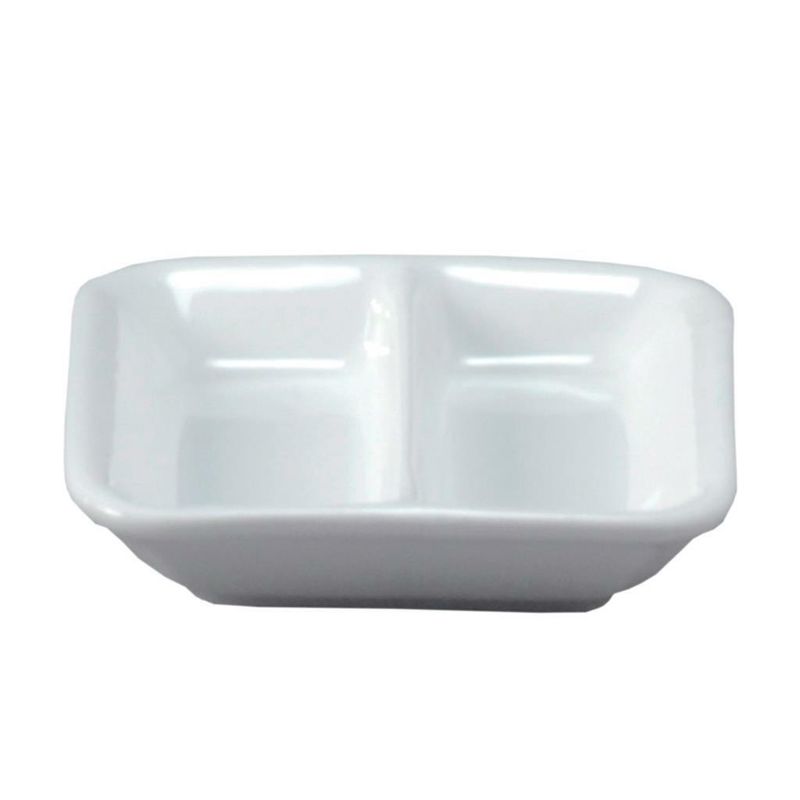 Tirolix - Piattino Quadro 2 Scomparti 8 x 8 cm Antipastiere