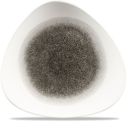 Churchill Piatto triangolare 31,1 cm Studio Prints Raku Quartz Black