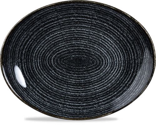 Churchill - Piatto ovale 31,7 x 25,5 cm Homespun Charcoal Black Studio Prints