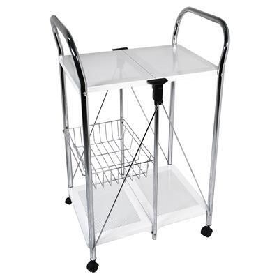 Carrello Pieghevole 58 x 44 cm Bridge Bianco - Tirolix