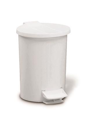 Pattumiera a Pedale 6 lt Bianco Minidomus - Giganplast