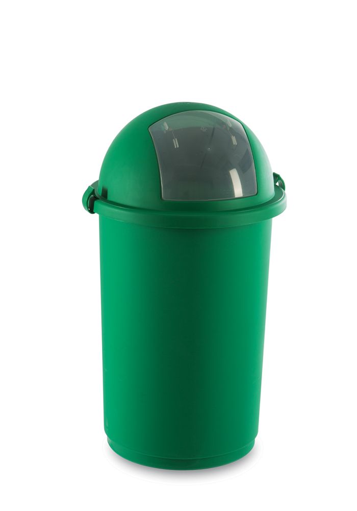 Portabox Con Coperchio 50 lt Verde Push - Giganplast