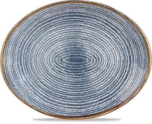Churchill - Piatto ovale 31,7 x 25,5 cm Homespun Slate Blue Studio Prints