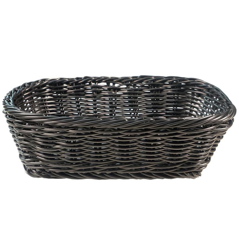 Tirolix - Cestino Rettangolare 26,5 x 19 cm Nero