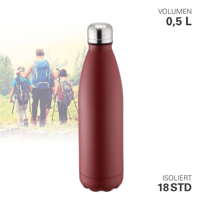 Bottiglia thermos sottovuoto 0,5 l Rosso - Weis