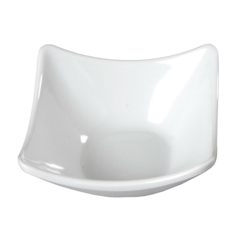 Tirolix - Ciotola Quadra 7,5 x 7,5 cm Bianco Melamina