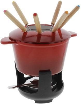 Set Fonduta 10 Pezzi 16 cm Normandie Rosso - Ilsa